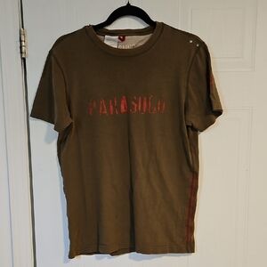 Parasuco Denim Cult T-shirt small mens Graphic Distressed Y2K